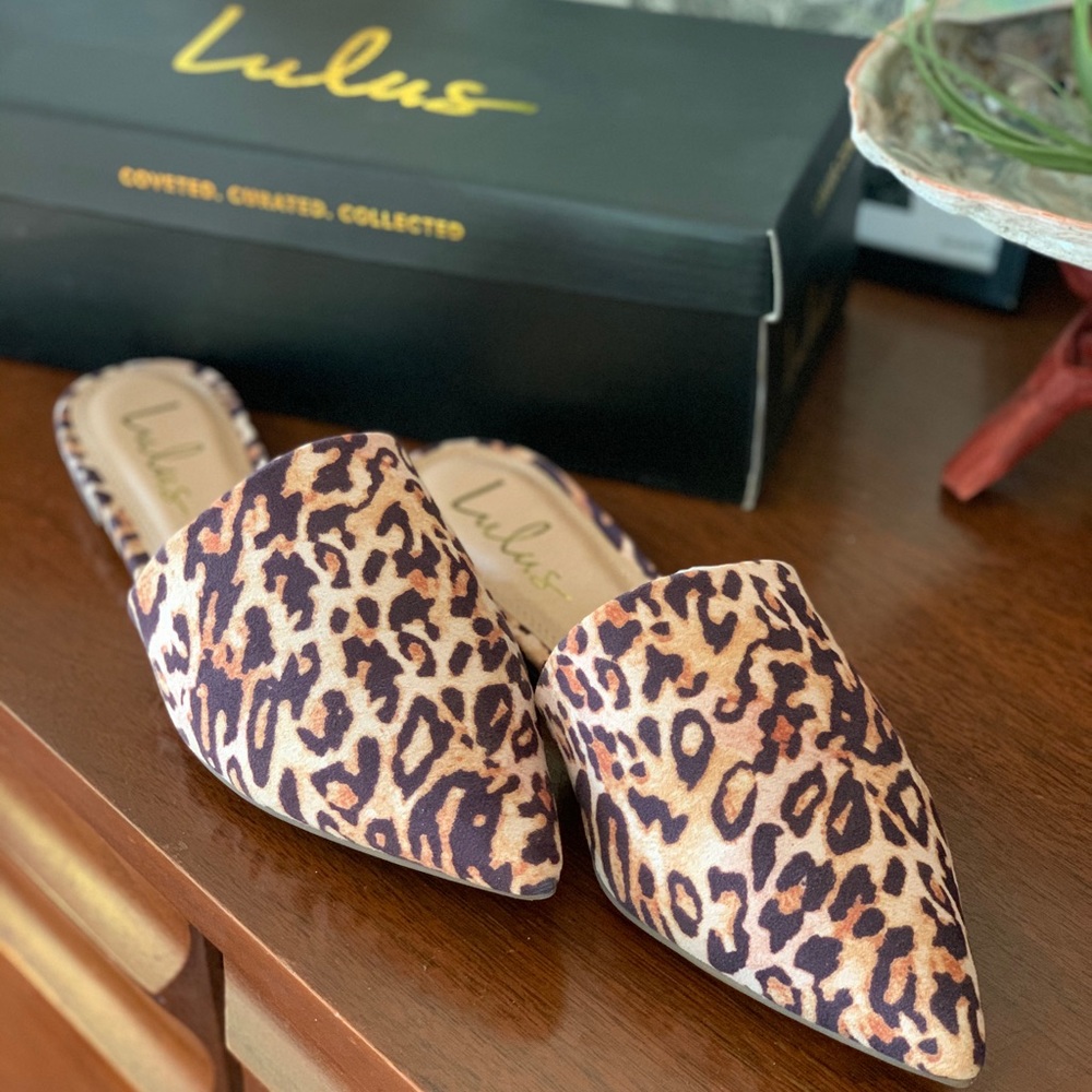 LuLu’s Animal Print Slides